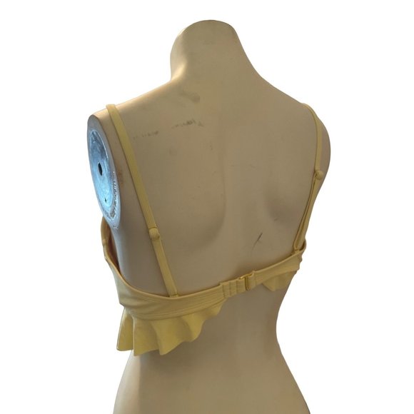 Xhilaration Women’s SZ XL (12-14) Yellow Bikini Top NWT - Picture 2 of 7